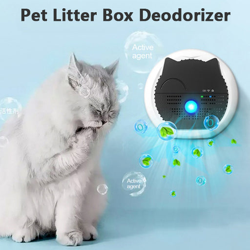 Pet Deodorant, Cat Urine Litter Box Air Purifier, Pet Odor Eliminator Sterilization Ozone Air Cleaner