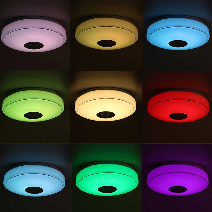 Smart Ceiling Light, Tuya WiFi LED with Colorful App Remote Control, Bluetooth Connectivity, Compatible with Alexa and Google Home