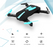 JY018 wifi fixed aerial black bee drone