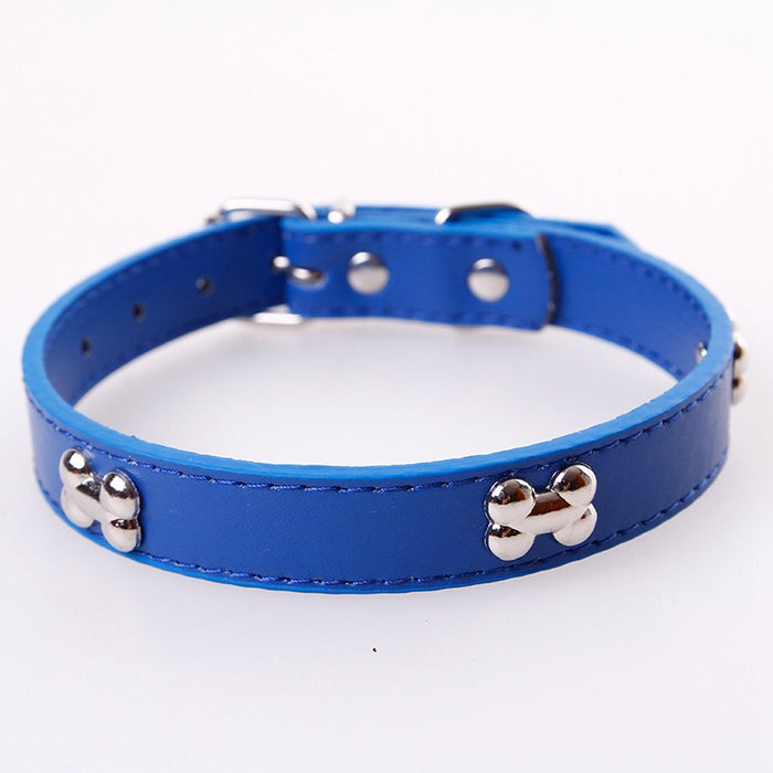 Fashionable Personality Pet PU Neck Ring Accessories