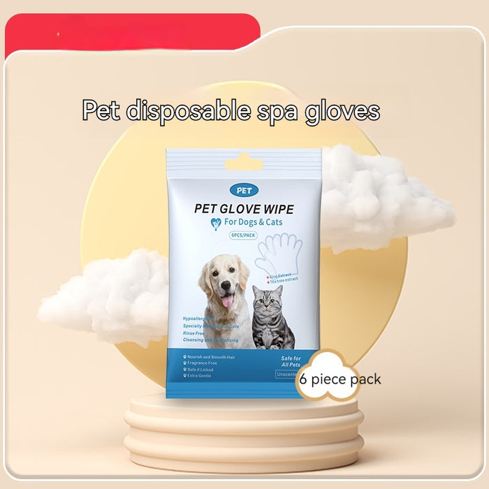 Disposable Pet Cleaning Gloves: Ideal for Cat and Dog Grooming - Pet Products