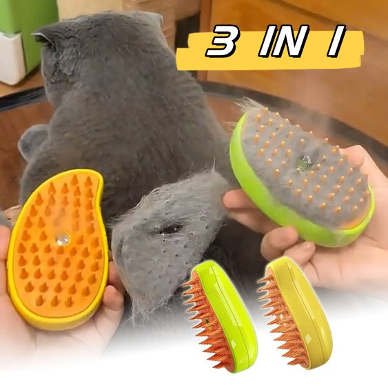 Electric Pet Massage Spray Comb, Steam Brush for Grooming