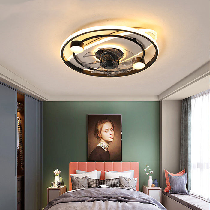 Fan Led Ceiling Lamps Are Suitable For Restaurants And Household Rooms