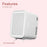 Cooseon 4L Mini Mirror Fridge, Beauty Makeup Skincare Refrigerator, AC/DC Heated Cooling Beauty Refrigerator, Car Mini Fridge