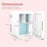 Cooseon 4L Mini Mirror Fridge, Beauty Makeup Skincare Refrigerator, AC/DC Heated Cooling Beauty Refrigerator, Car Mini Fridge